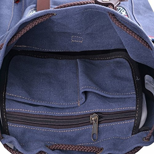 Douguyan Mochila De Lona Para Mujer Diseño Floral