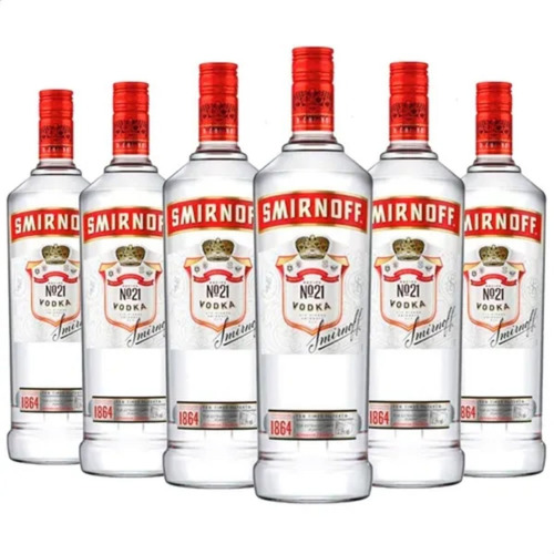 Vodka Smirnoff Original Premium Clasico - Pack X6 Unidades