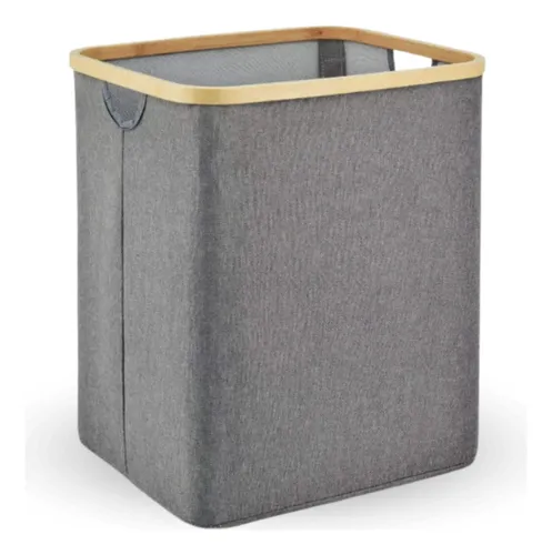 comprar Cesta Ropa Sucia Bambu Y Tela