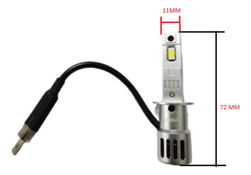 Ampolletas Luces Altas Led H1 Para Citroen C3 / Sosegur