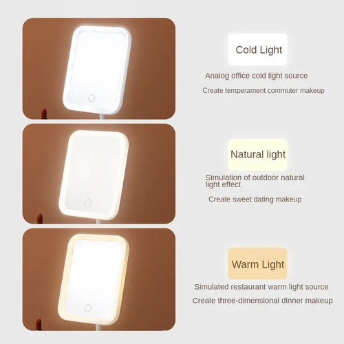 Tocador De Maquillaje Inteligente Ajustable De 3 Colores Con
