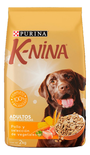 Alimento Perros K Nina Purina Adultos Pollo Vegetales 2kg