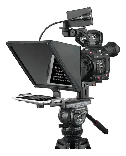Teleprompter Portátil Desview T12 Compatível Câmeras Smartphones