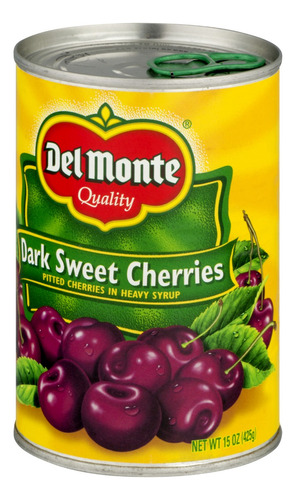 Del Monte Dark Cherries Sweet Almíbar 425g