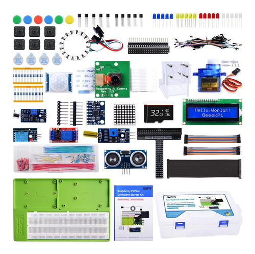Geeekpi Kit De Inicio Completo Para Raspberry Pi 4b, Python