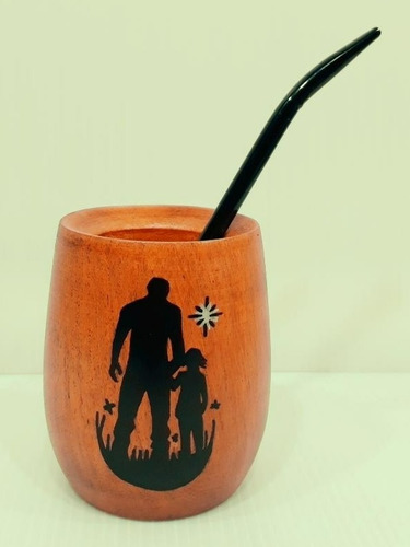 Imagen 5 de 10 de Mate Algarrobo Huevito Yuco +bombilla (opción Personalizado)