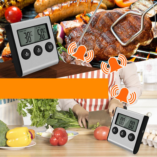 Termómetro Digital Para Carnes Celsius/fahrenheit