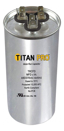 Titan Pro Condensador Doble Ejecucion Para Motor Redondo 45