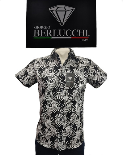 Camisa Giorgio Berlucchi Hawaiana 06 Tallas Extras 42-48