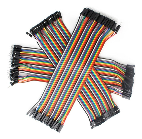 Cable Jumper Dupont 40 Unidades De 10cm Hembra Hembra