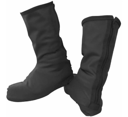 Botas Zapatones Impermeables Motociclismo Látex Negros Promo