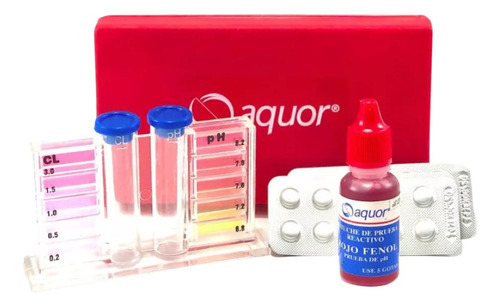 Kit Medidor De Cloro Y Ph Aquor Para Agua 