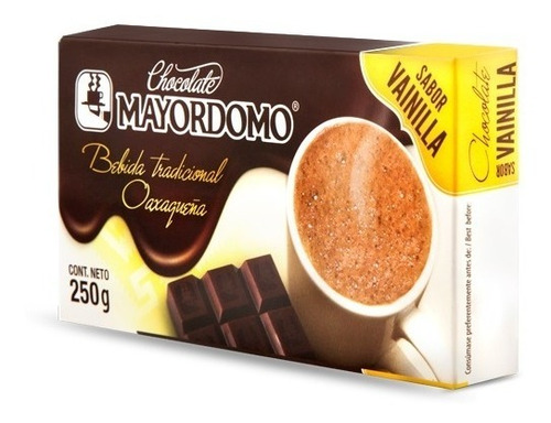 Chocolate De Mesa Sabor Vainilla Amargo Mayordomo Oaxaca250g