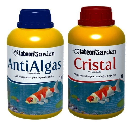 Alcon Garden Cristal Lagos 1 Litro + Garden Anti Algas 1 Kg