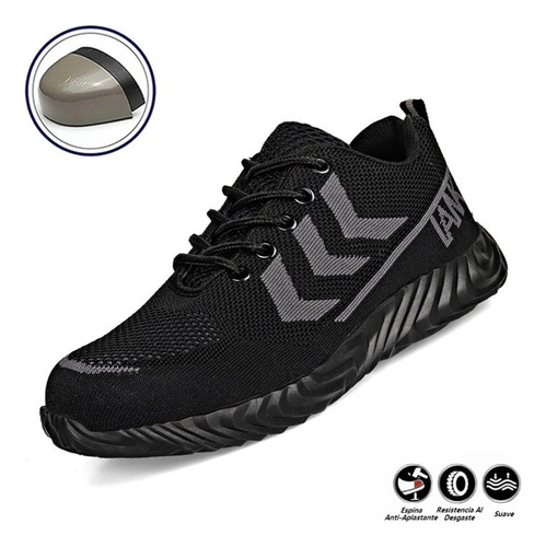 Tenis Industriales Hombre Seguridad Trabajo Casquillo Wb775