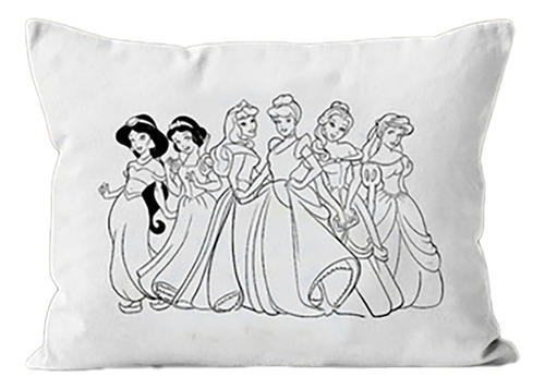 Almohadones Para Pintar - Princesas Cumple -souvenirs -10un