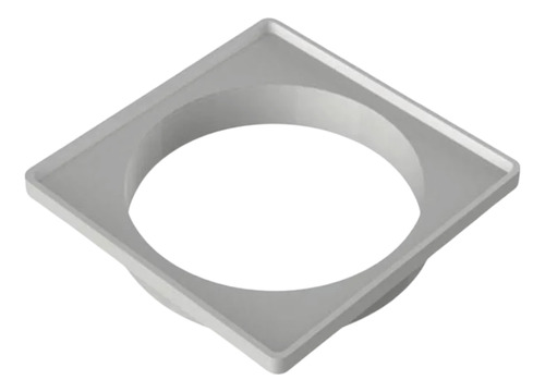 Kit 3 Porta Grelha Ralo Quadrado Cinza 10x10 Cm