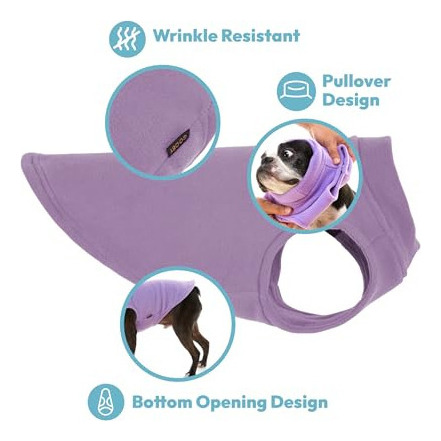 Gooby Chaleco De Forro Polar Elástico Para Perro Calaba