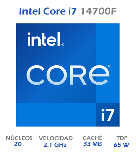 Procesador Intel Core I7 14700f 2.1 Ghz 20 Core Socket 1700