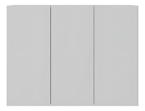 Multimóveis MP5039 Balcão Organizador Banheiro 3 Portas 90cm