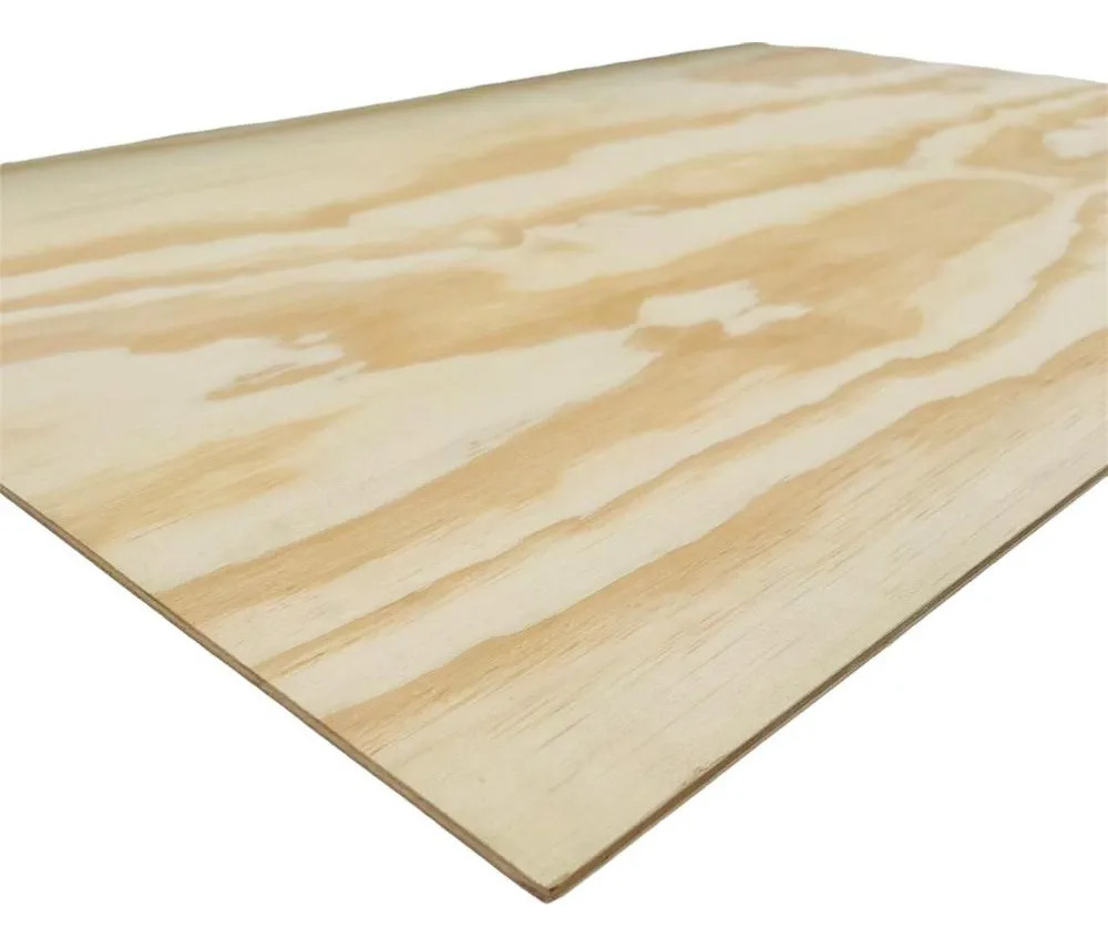 Placa Chapa Compensado Naval De Pinus 79cm X 43cm X 6mm Amarelo