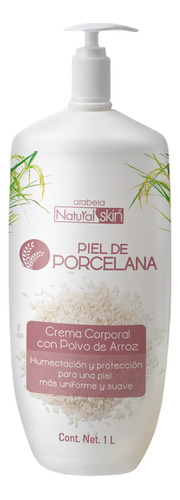 Crema Corporal Con Polvo De Arroz Natural Skin Arabela