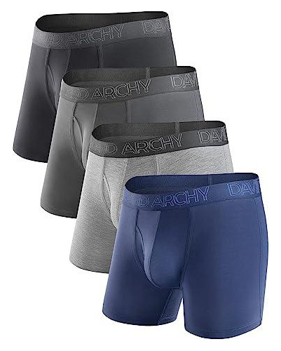 Set De 4 Calzoncillos Bóxer Talla Large Para Hombre David