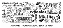 Comprar Vinilo Decorativo Dietética Vidriera Guarda Trama Ploteo 