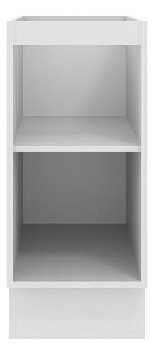 Gabinete Bajo Cocina Madesa Agata 35cm 1 Puerta Sin Encimera Color Blanco/Crema