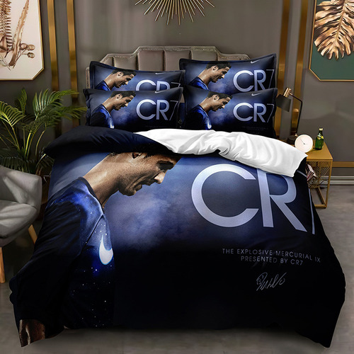 Funda De Edredón Cristiano Ronaldo Para Ropa De Cama Doble