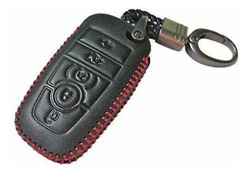 Funda De Piel Para Llaves Color Negro Para Ford Fusion Edge