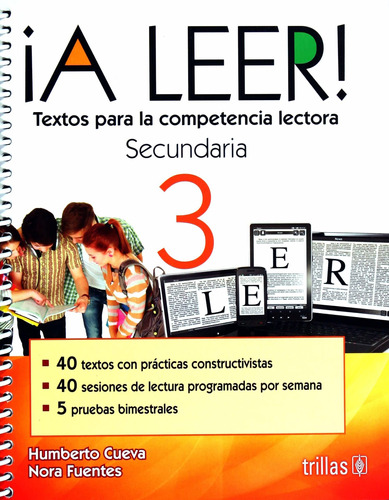 Libro A Leer 3 Textos Para La Competencia Lectora. Secunda