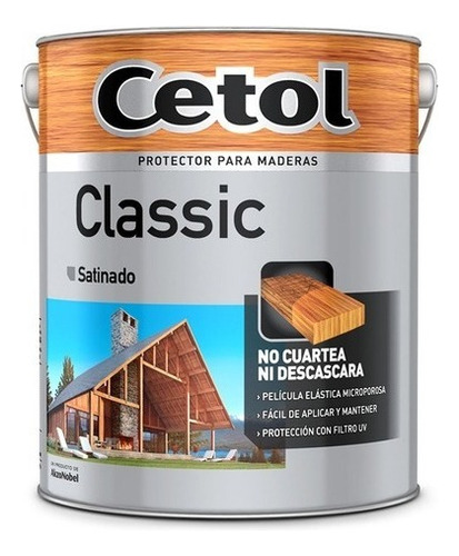 Cetol Classic Satinado protector de madera 4L color caoba 
