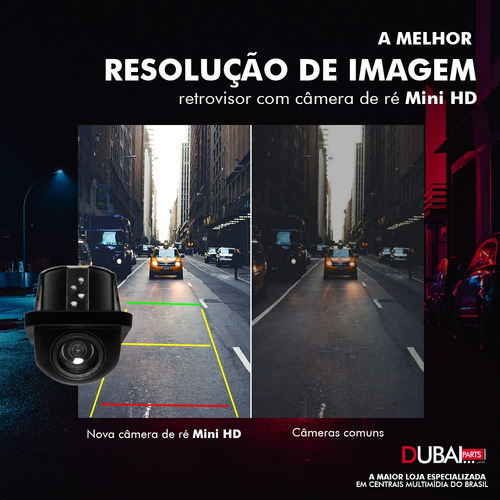Retrovisor Com Câmera De Ré Fiat Uno 2018 2019 2020 2021