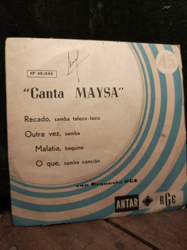 Antiguo Disco Ep,  Canta Maysa , Antar-rge 1959