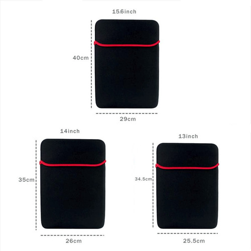 Funda Para Portátil En Neopreno Doble Faz / Varios Tamaños