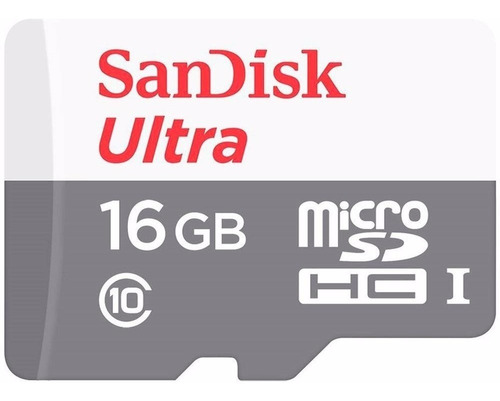 Cartão De Memória 16gb Micro Sd Sandisk Classe 10 80mb/s