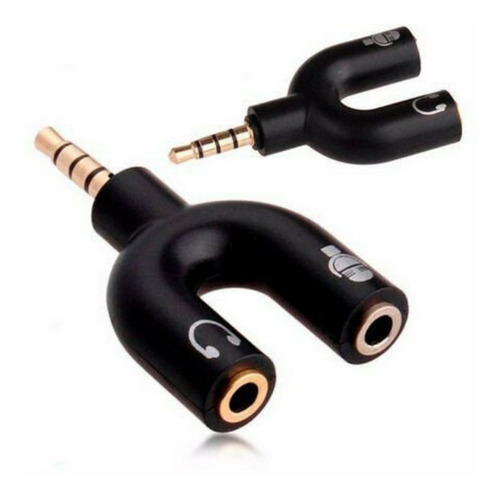Imagem 2 de 2 de Adaptador P2 X 2p2 Lehmox P/ Fone E Microfone Estereo 3.5mm