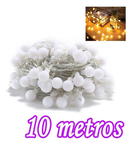 Luces Navideñas Serie Led 10 M Guirnaldas Exteriores