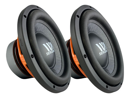 Par Subwoofers 10 Waraudio Sgt104 Doble Bobina 400wrms 4ohms Color Negro