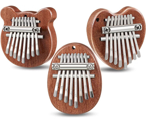 3 Mini Pulgar Piano 8 Teclas Piano De Dedo Kalimba