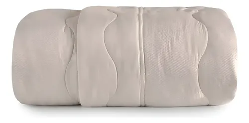 Edredom Casal Dupla Face Hotel Verano Altenburg Bege  Delave Liso