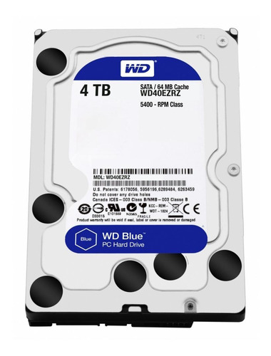 Disco duro interno Western Digital WD40EZRZ 4TB azul