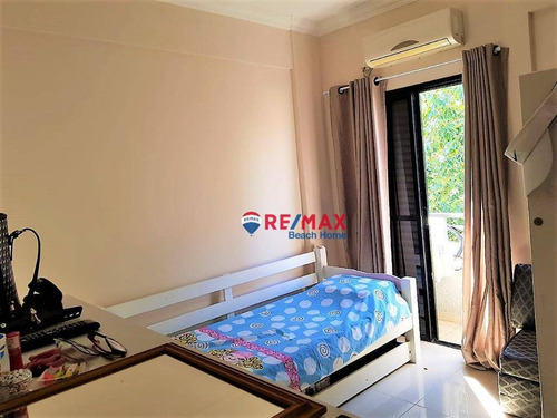 Imagem 13 de 30 de Cobertura Duplex 3 Dormitórios (2 Suítes) Mobiliado Solarium Com Piscina E Churrasqueira 2 Garagens Fixas 300 Metros Praias Tombo, Guarujá/sp - Co0065