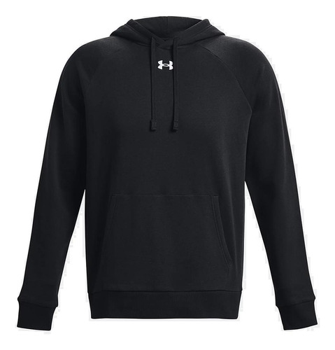 Polerón Hoodie Hombre Under Armour Rival Minilogo Negro