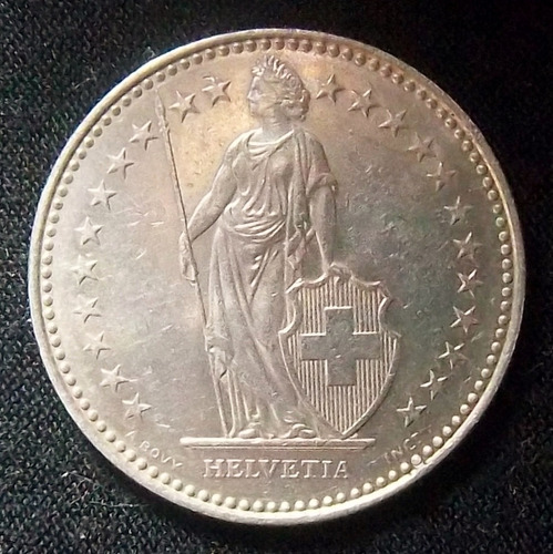 Suiza 1 Franco 1987 Exc Km 24a.3