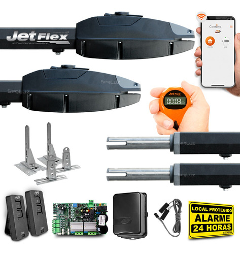 Kit Motor Ppa Portão Pivotante Sk Jet Flex Standard Wifi Sup