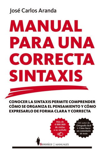 Manual Para Una Correcta Sintaxis - Aranda,jose Carlos