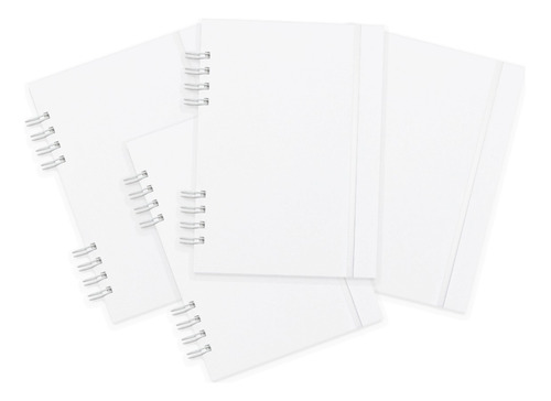 Cuaderno Blanco Universitario A4 Ecologico 180 Hojas Pack X4