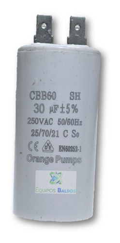 Repuesto Capacitor 30 Mf 250 V Orange